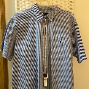 Ralph Lauren Polo seer sucker shirt sleeve shirt